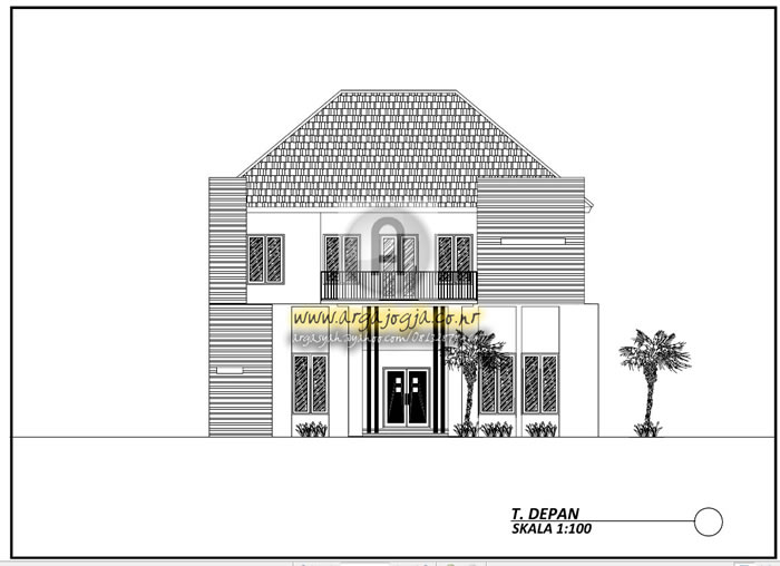 Gambar Kerja Arsitektural dan Utilitas Rumah Minimalis 2 Lantai Gambar Kerja Arsitektural dan Utilitas Rumah Minimalis 2 Lantai