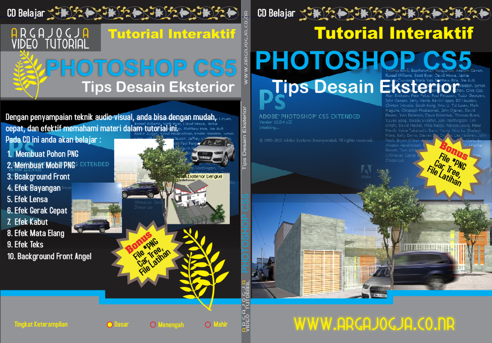 Video Tutorial Tips Desain Eksterior dengan Photoshop Cs 5 Availaile Now
