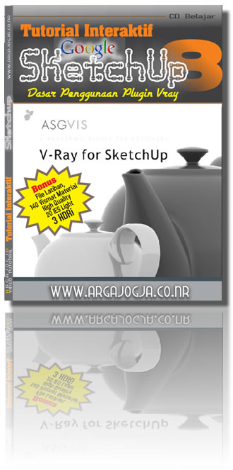 Video Tutorial Dasar Penggunaan Plugin Vray Pada Sketchup 8 + Bonus File Latihan *SKP, 140 Vismat Material High Quality, 20 IES Light, 3 HDRI