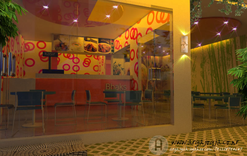 Desain Interior Cafe Glamour Yang Menawan