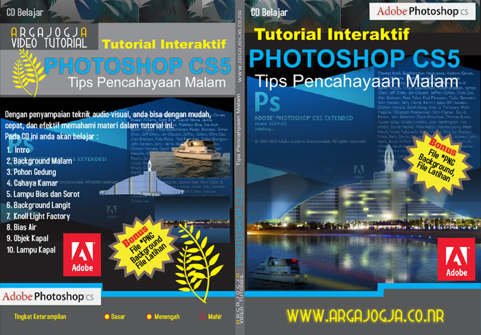 Cover Full Video Tutorial Pencahayaan Malam Dengan Photoshop