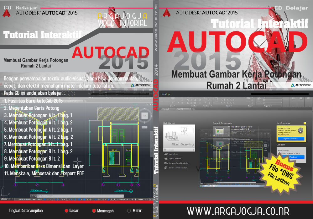 Full Cover Tutorial AutoCAD 2015 Argajogja
