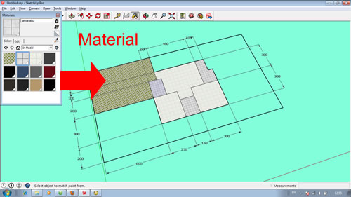 Memasukan Material