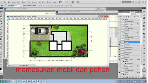 Memasukan Mobil Pohon