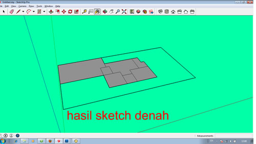 Hasil Sketch Denah