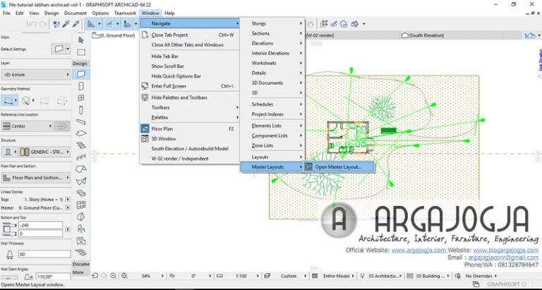 Cara Mengatur Layout Info Project Dan Logo Pada Archicad – Argajogja's Blog