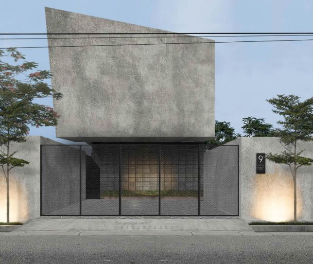 Desain Fasad Rumah Industrial Minimalis: Hemat Biaya dalam Lebar 5 Meter