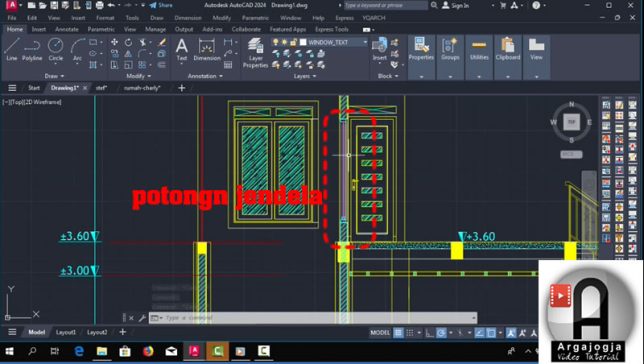 Memodel Potongan Pintu dan Jendela