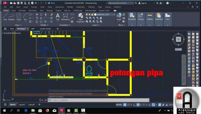 simbol potongan pipa