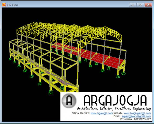 Extrude View pemodelan Gor dengan SAP