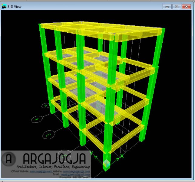 pemodelan gedung walet dengan etabs