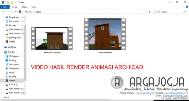 Video Tutorial Archicad 22 3D Visualisasi Rumah Kecil 2 Lantai ...