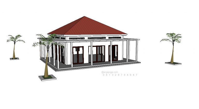 Download 3D Sketchup Masjid Sederhana Minimalis – Argajogja's Blog