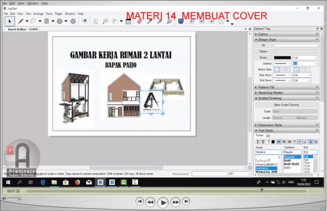 Membuat cover gambar kerja 