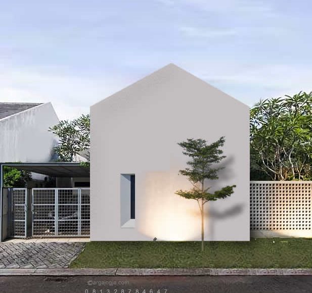 Keindahan Simplicity: Desain Rumah Putih Scandinavian 1 Lantai