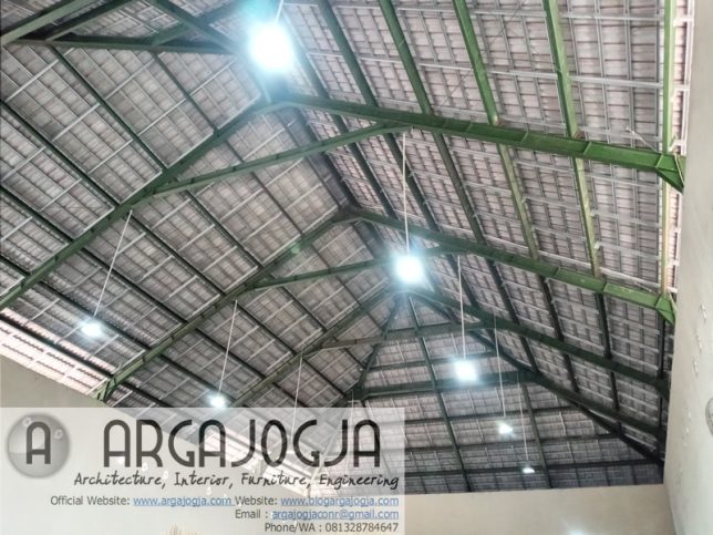 Mengenal Rangka Atap Struktur Baja untuk Gedung Pertemuan Lebar 18 Meter