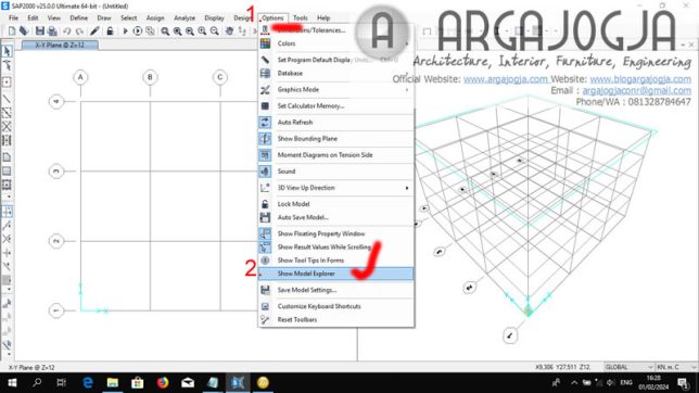 mengaktifkan model explorer yang hilang