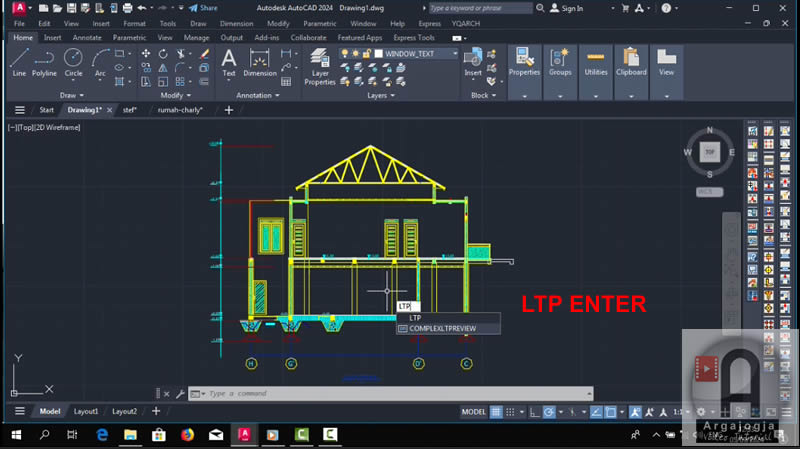 Cara Membuat Potongan Tangga Super Cepat di AutoCAD 2024